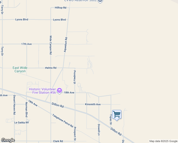 map of restaurants, bars, coffee shops, grocery stores, and more near Helms Road in Sky Valley