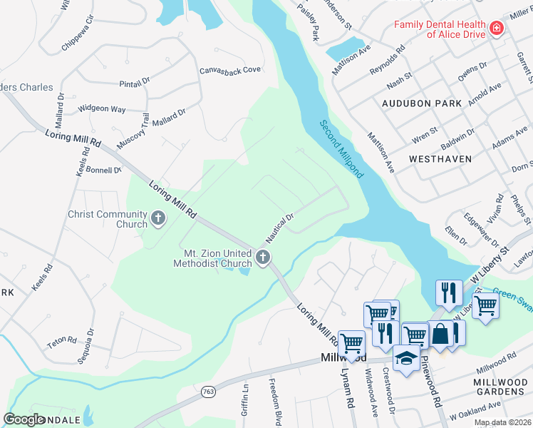 map of restaurants, bars, coffee shops, grocery stores, and more near 155 Loring Mill Road in Sumter