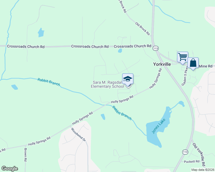 map of restaurants, bars, coffee shops, grocery stores, and more near 128 Joolio Drive in Rockmart