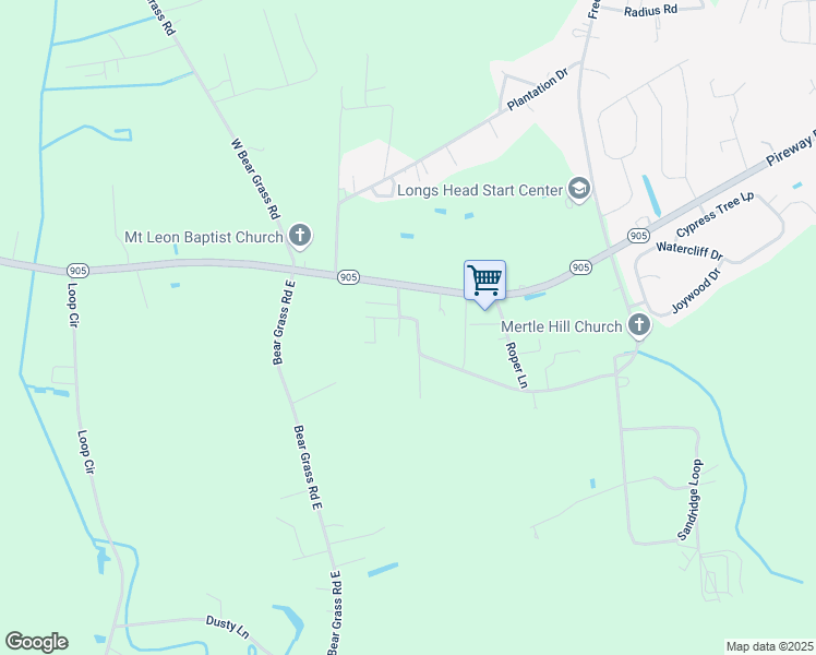 map of restaurants, bars, coffee shops, grocery stores, and more near 206 Saint Johns Circle in Longs