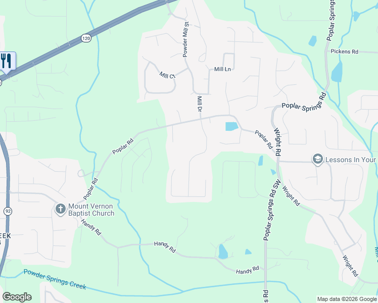 map of restaurants, bars, coffee shops, grocery stores, and more near 250 Spring Ridge Drive in Dallas