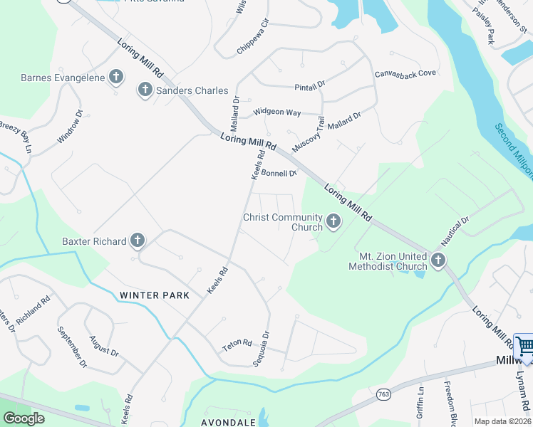 map of restaurants, bars, coffee shops, grocery stores, and more near 105 Setter Court in Sumter