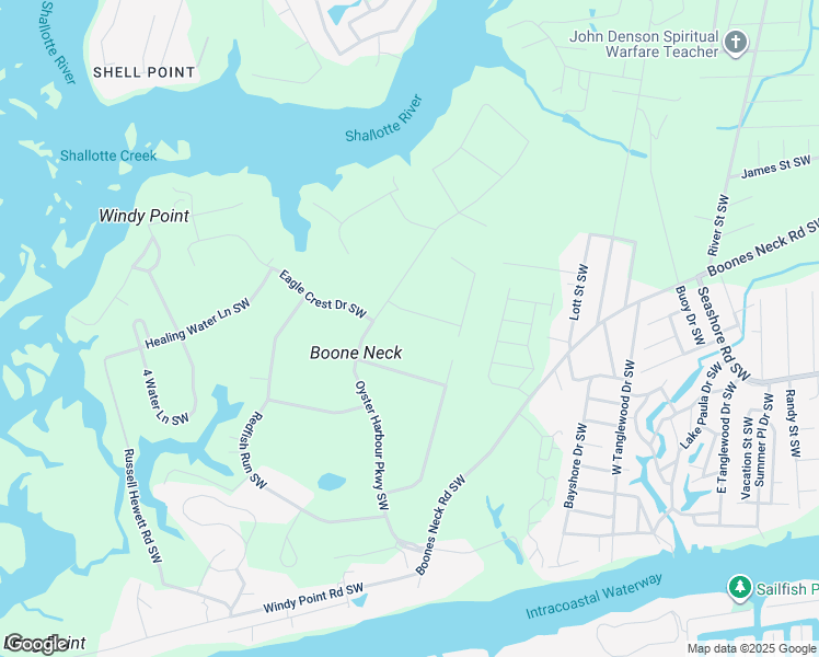 map of restaurants, bars, coffee shops, grocery stores, and more near 3373 Stone Crab Court Southwest in Supply