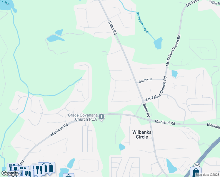 map of restaurants, bars, coffee shops, grocery stores, and more near 36 Gail Street in Dallas