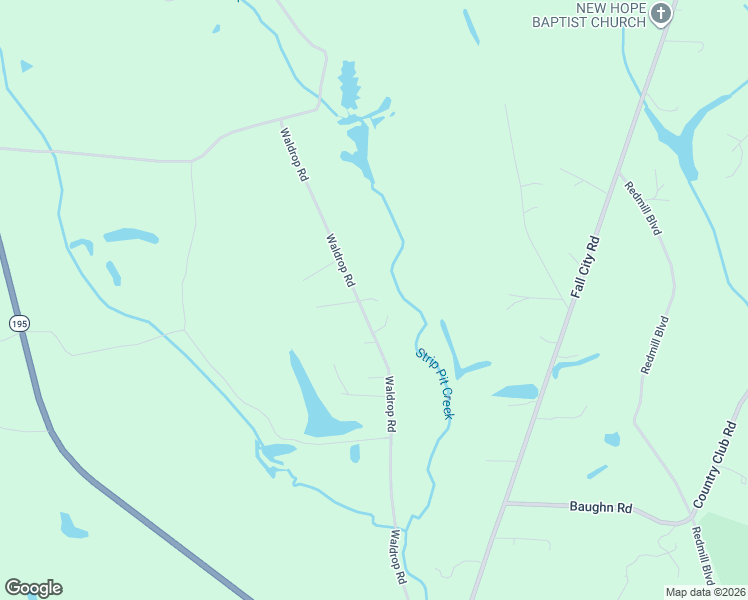 map of restaurants, bars, coffee shops, grocery stores, and more near Waldrop Road in Jasper