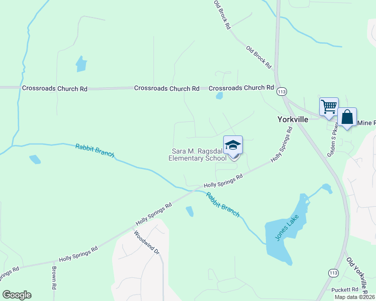 map of restaurants, bars, coffee shops, grocery stores, and more near 77 Joolio Drive in Rockmart