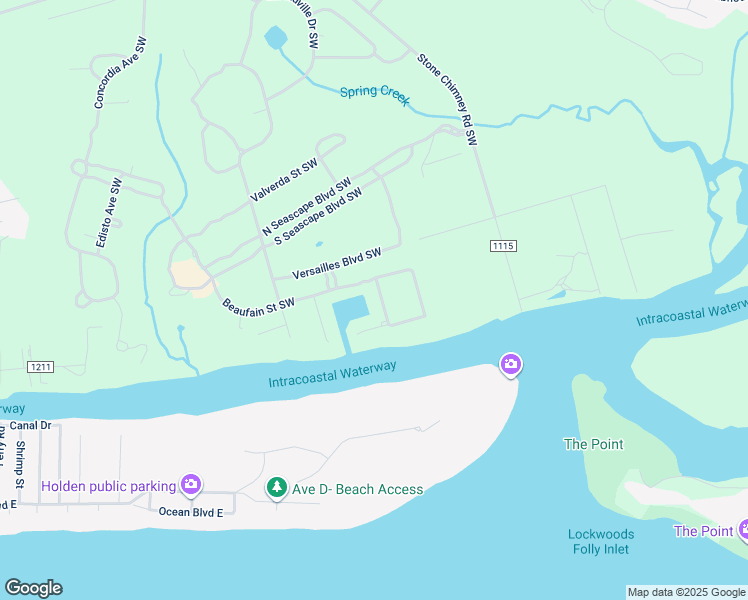 map of restaurants, bars, coffee shops, grocery stores, and more near 3809 Somerton Street Southwest in Brunswick County