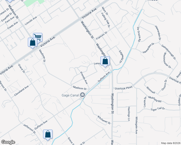 map of restaurants, bars, coffee shops, grocery stores, and more near 7235 Pontoosuc Avenue in Riverside
