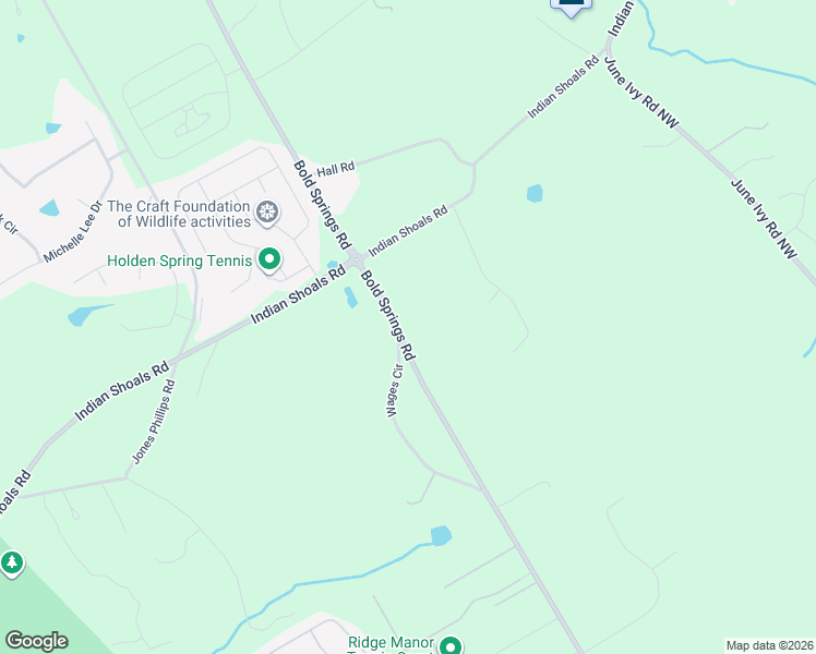map of restaurants, bars, coffee shops, grocery stores, and more near 3070-3098 Bold Springs Road in Dacula