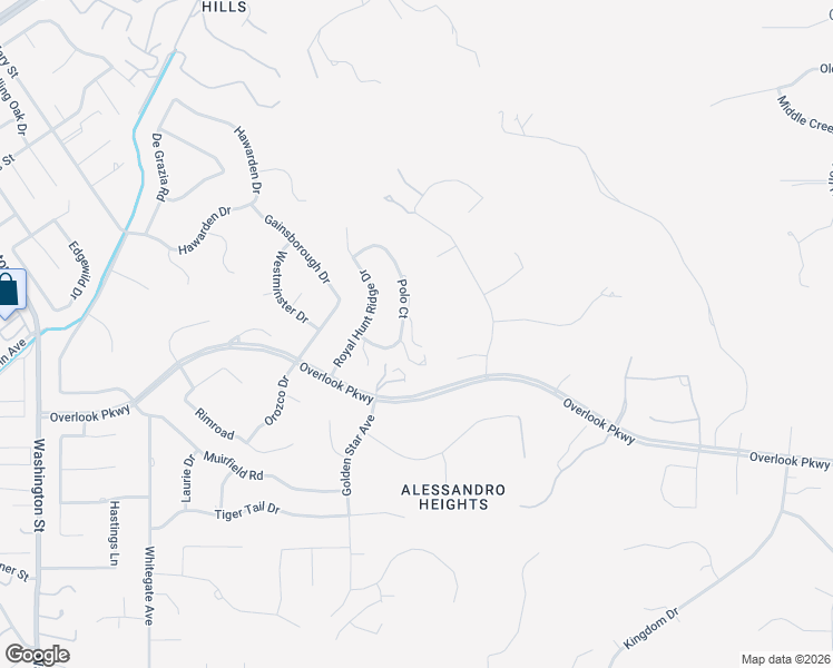 map of restaurants, bars, coffee shops, grocery stores, and more near 2019 Polo Court in Riverside