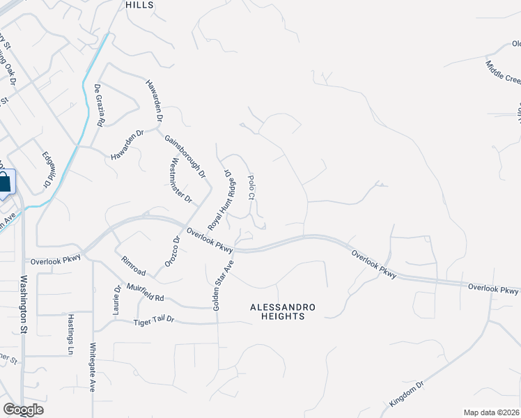map of restaurants, bars, coffee shops, grocery stores, and more near 2019 Polo Court in Riverside