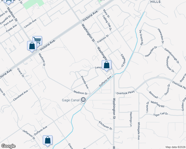 map of restaurants, bars, coffee shops, grocery stores, and more near 7235 Pontoosuc Avenue in Riverside
