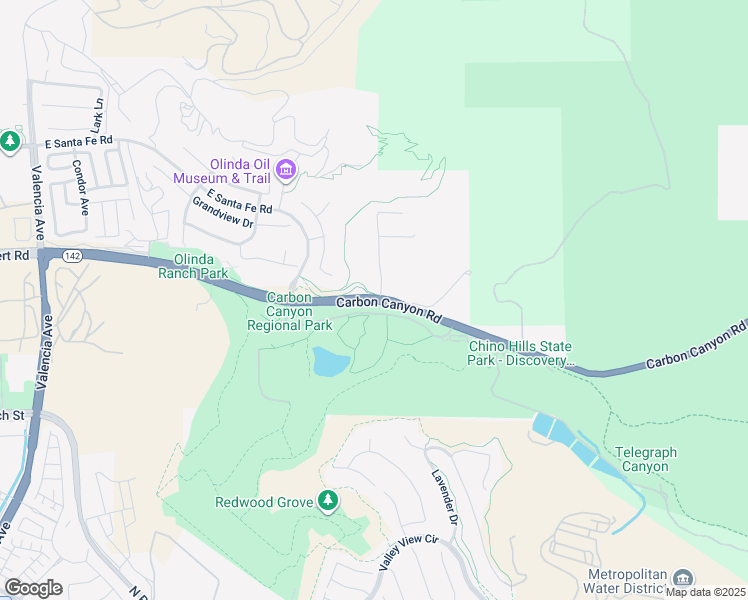 map of restaurants, bars, coffee shops, grocery stores, and more near in Brea