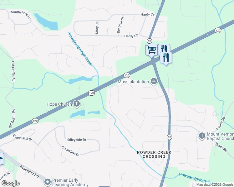 map of restaurants, bars, coffee shops, grocery stores, and more near 102 Sedgefield Drive in Dallas