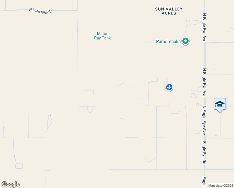 map of restaurants, bars, coffee shops, grocery stores, and more near 48424 North 520th Avenue in Wickenburg