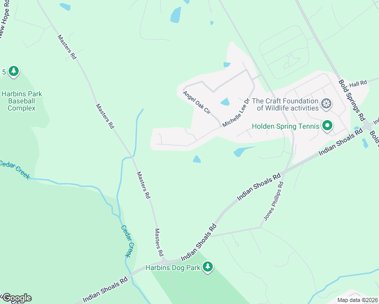 map of restaurants, bars, coffee shops, grocery stores, and more near 2791 Michelle Lee Drive in Dacula