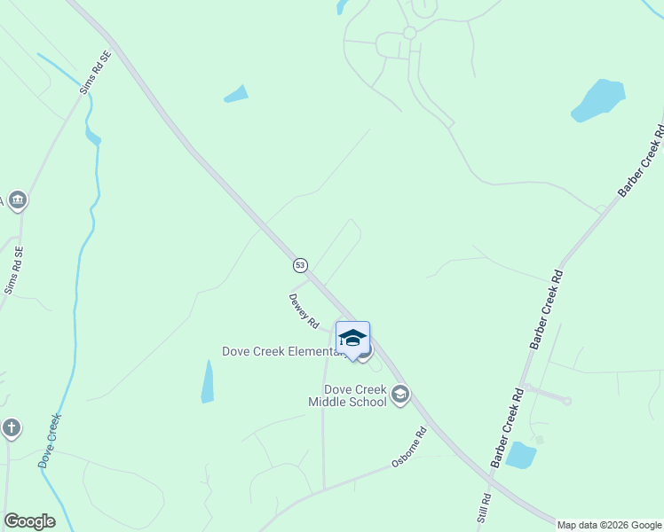 map of restaurants, bars, coffee shops, grocery stores, and more near 8150 Hog Mountain Road in Statham