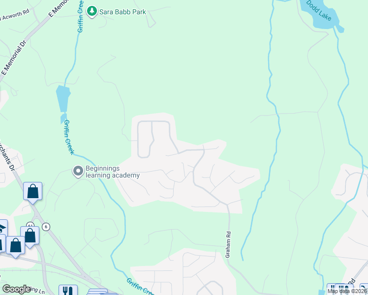 map of restaurants, bars, coffee shops, grocery stores, and more near 119 Sweetgum Lane in Dallas