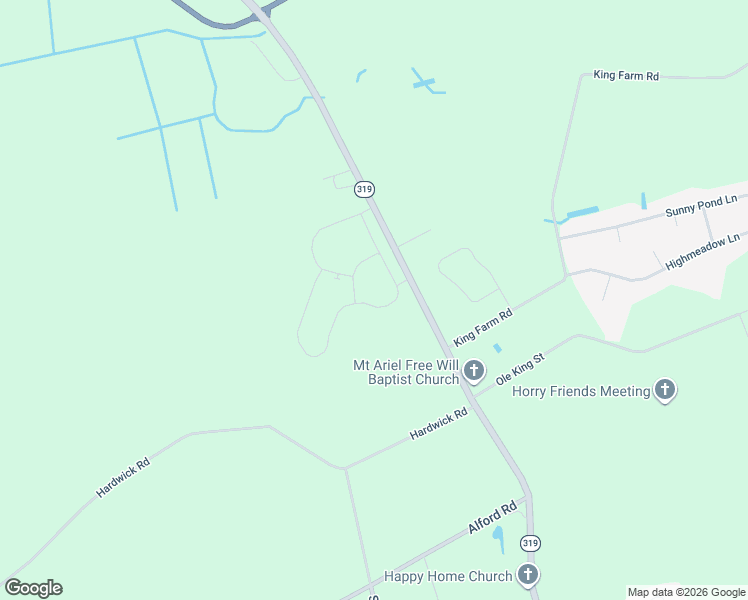 map of restaurants, bars, coffee shops, grocery stores, and more near 291 Copperwood Loop in Conway