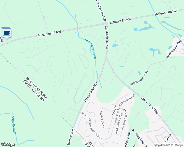 map of restaurants, bars, coffee shops, grocery stores, and more near 1247 Halter Place Northwest in OCEAN ISL BCH