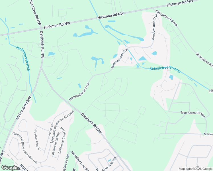 map of restaurants, bars, coffee shops, grocery stores, and more near 1067 Ridge Walk Way Northwest in Calabash