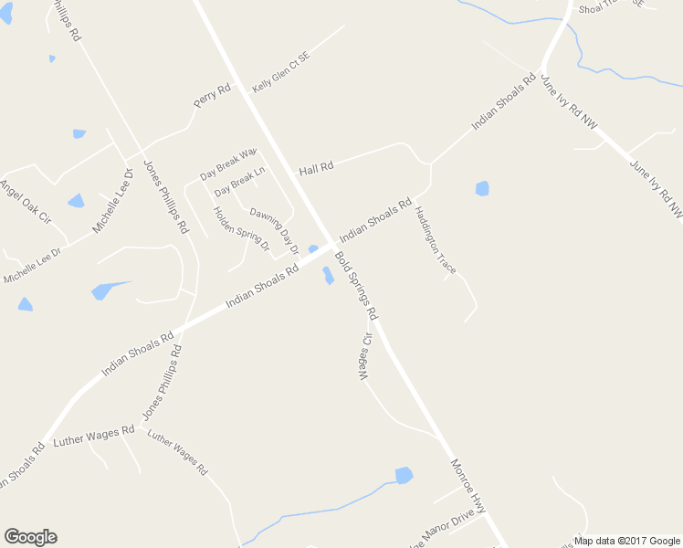 map of restaurants, bars, coffee shops, grocery stores, and more near 3049 Bold Springs Road in Dacula