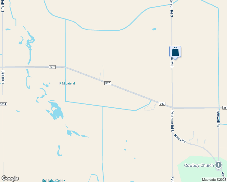 map of restaurants, bars, coffee shops, grocery stores, and more near 2073 Farm to Market 367 in Iowa Park