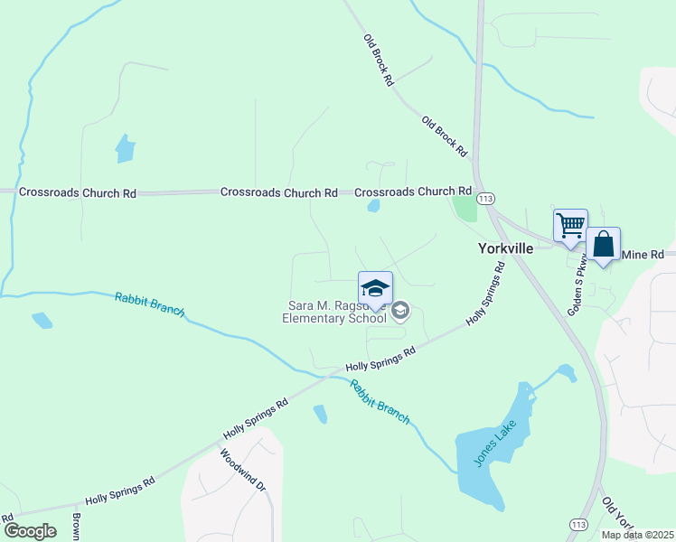 map of restaurants, bars, coffee shops, grocery stores, and more near 233 Winterville Drive in Rockmart