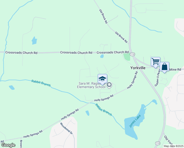 map of restaurants, bars, coffee shops, grocery stores, and more near 233 Winterville Drive in Rockmart