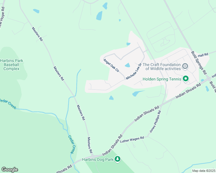 map of restaurants, bars, coffee shops, grocery stores, and more near 2814 Michelle Lee Drive in Dacula