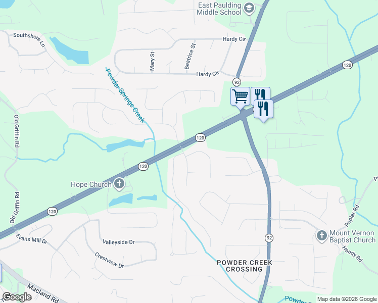 map of restaurants, bars, coffee shops, grocery stores, and more near 29 Sedgefield Overlook in Dallas