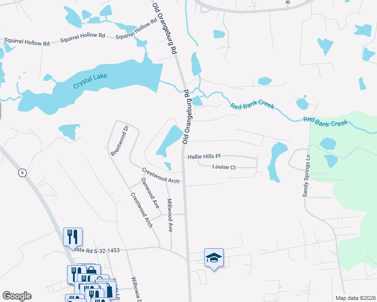 map of restaurants, bars, coffee shops, grocery stores, and more near 106 Emma Drive in Lexington