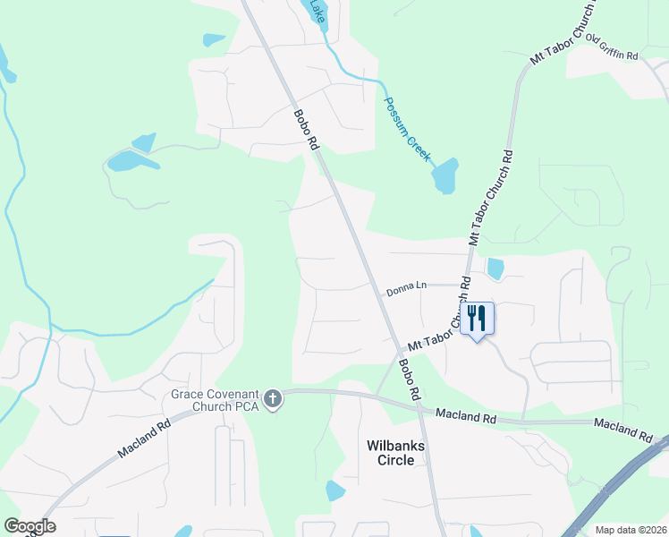 map of restaurants, bars, coffee shops, grocery stores, and more near 142 Sharon Court in Dallas