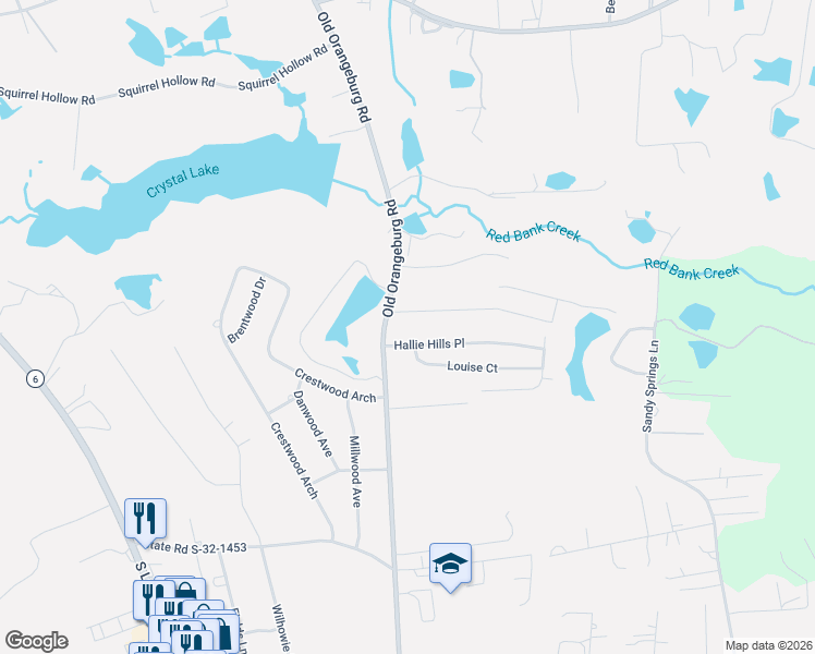 map of restaurants, bars, coffee shops, grocery stores, and more near 106 Emma Drive in Lexington