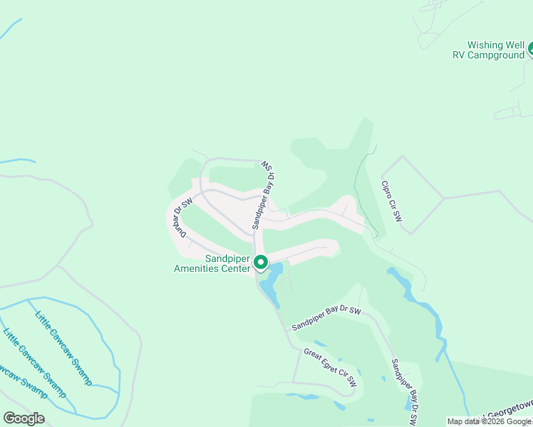 map of restaurants, bars, coffee shops, grocery stores, and more near 7494 Balmore Drive Southwest in Sunset Beach