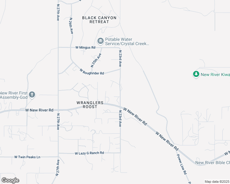map of restaurants, bars, coffee shops, grocery stores, and more near 48252 North 23rd Avenue in Phoenix