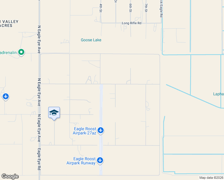 map of restaurants, bars, coffee shops, grocery stores, and more near 50907 West Iver Road in Aguila