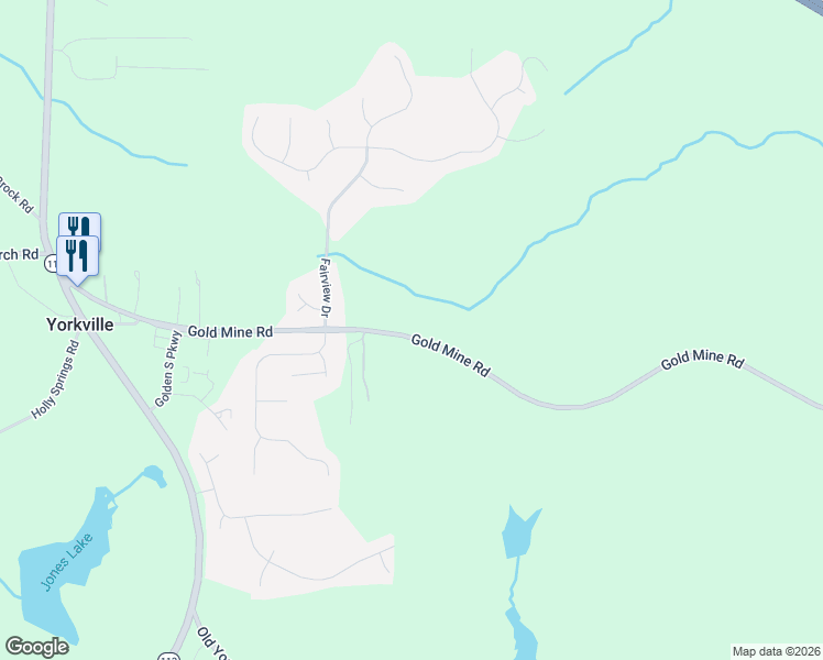 map of restaurants, bars, coffee shops, grocery stores, and more near 1880 Gold Mine Road in Dallas