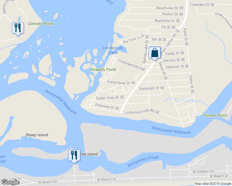map of restaurants, bars, coffee shops, grocery stores, and more near 482 Steeple View Way Southeast in Bolivia