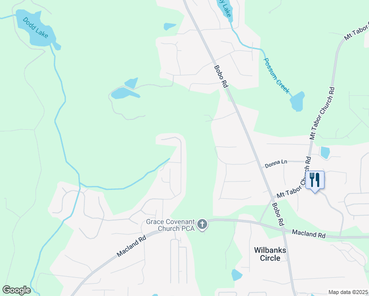 map of restaurants, bars, coffee shops, grocery stores, and more near 318 Dublin Way in Dallas