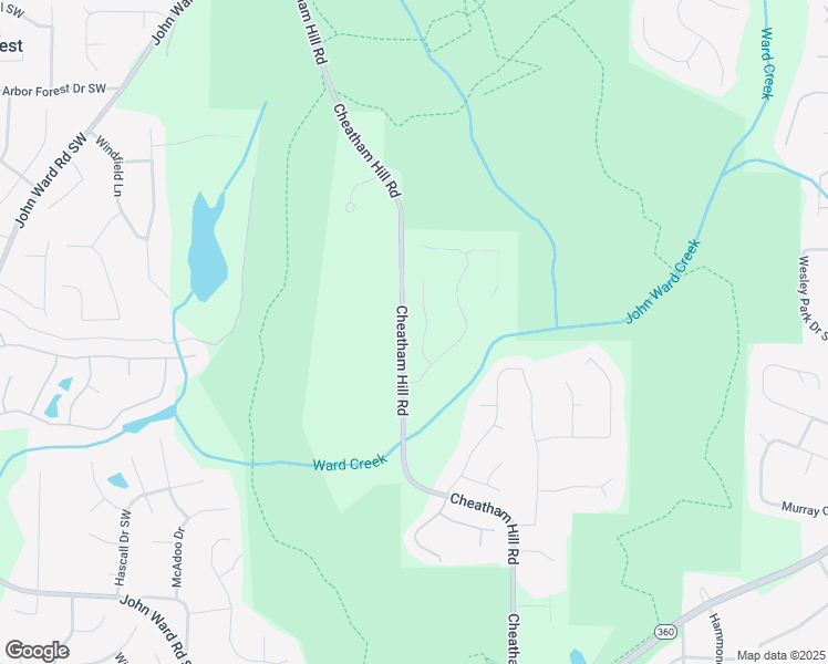 map of restaurants, bars, coffee shops, grocery stores, and more near 1198 Larson Lane Southwest in Marietta