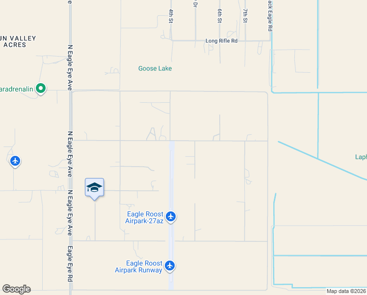 map of restaurants, bars, coffee shops, grocery stores, and more near 50907 West Iver Road in Aguila