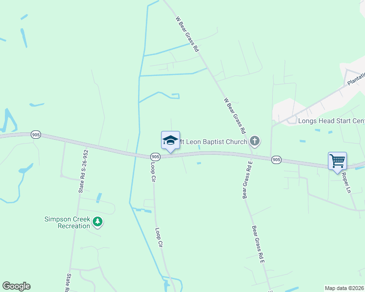 map of restaurants, bars, coffee shops, grocery stores, and more near 9711 South Carolina 905 in Longs