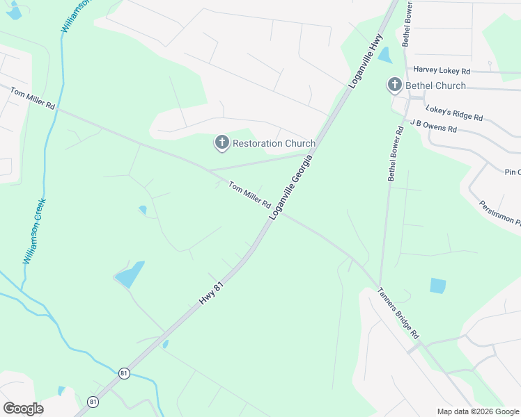 map of restaurants, bars, coffee shops, grocery stores, and more near 1309 Tom Miller Road in Bethlehem