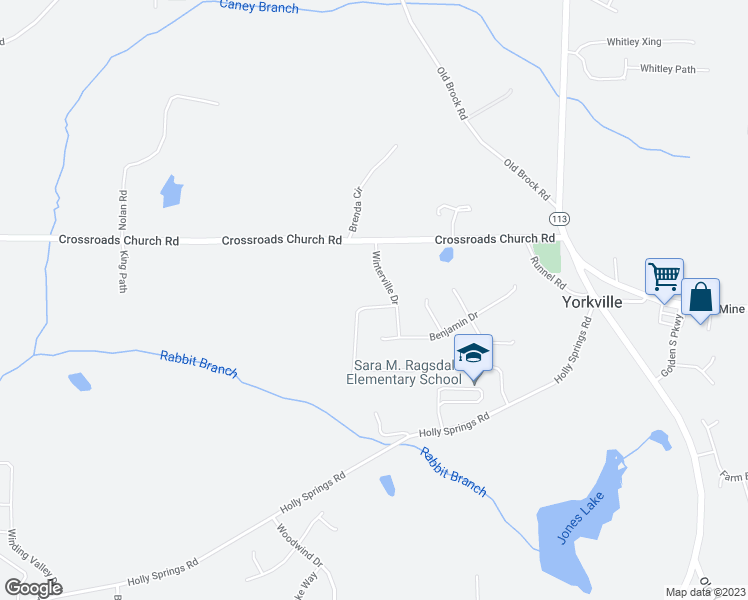 map of restaurants, bars, coffee shops, grocery stores, and more near 56 Chipper Lane in Rockmart