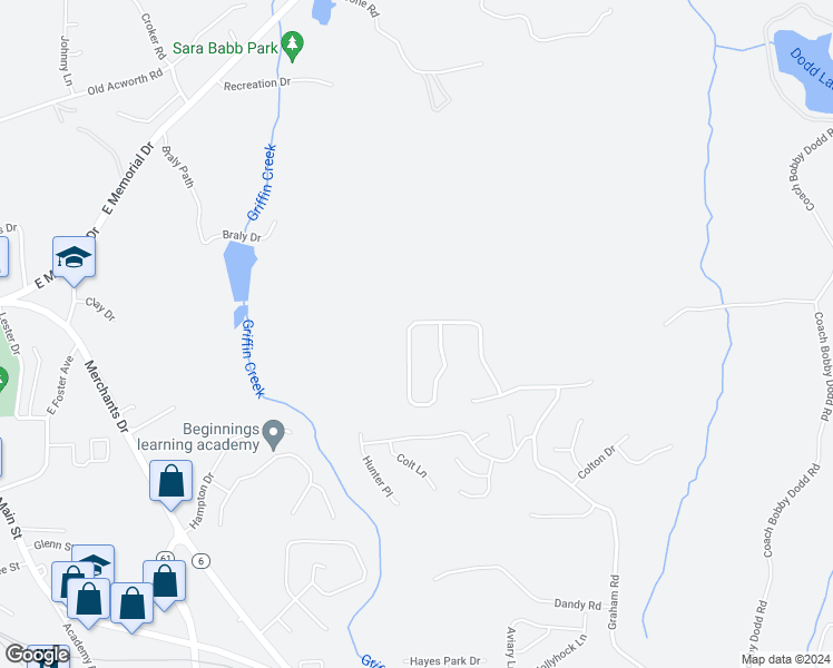 map of restaurants, bars, coffee shops, grocery stores, and more near 345 Cottonwood Loop in Dallas