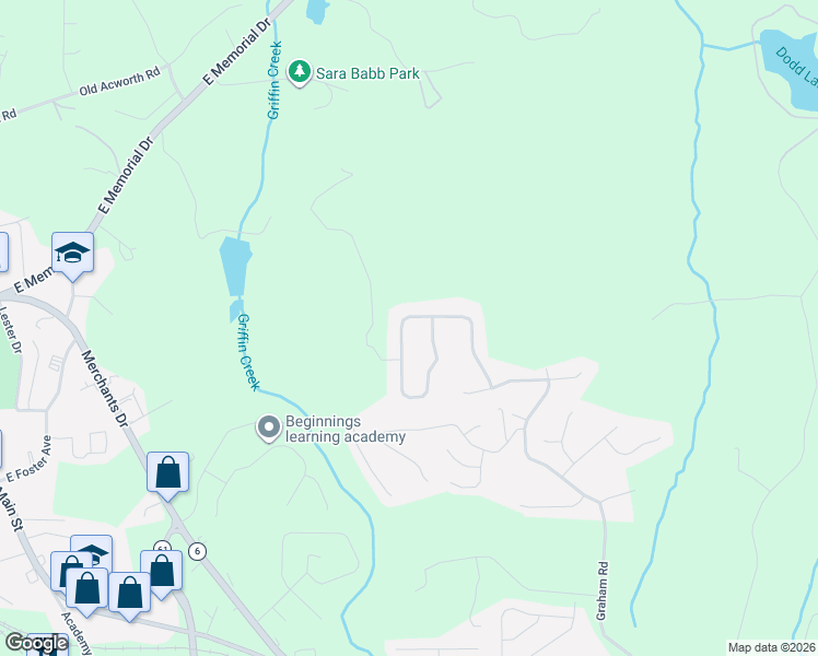 map of restaurants, bars, coffee shops, grocery stores, and more near 381 Cottonwood Loop in Dallas