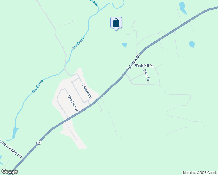 map of restaurants, bars, coffee shops, grocery stores, and more near 4886 Highway 411 in Rainbow City