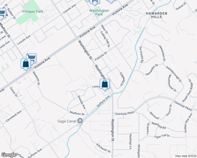 map of restaurants, bars, coffee shops, grocery stores, and more near 2362 Engel Drive in Riverside