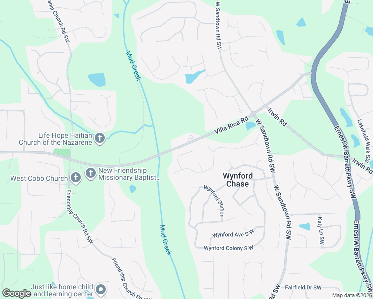 map of restaurants, bars, coffee shops, grocery stores, and more near 1256 Emma Jean Place Southwest in Marietta